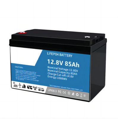 Экологичная высокая производительность 12.8V 85AH SLA Замена LifeP04 литиевая батарея, встроенная в BMS для солнечного света