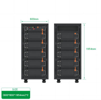 батарея лития держателя шкафа 51.2V 500AH, универсальный UPS дома иона лития