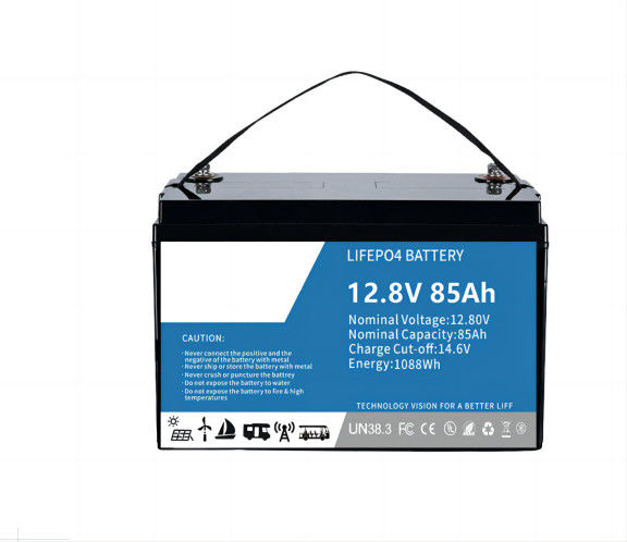 Экологичная высокая производительность 12.8V 85AH SLA Замена LifeP04 литиевая батарея, встроенная в BMS для солнечного света