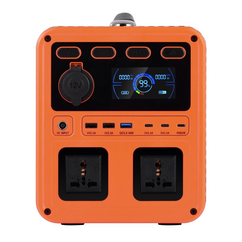 IP61 Высокая выходная мощность DC 13V 1200W AC Switch QC3.0 портативный генератор питания с двусторонним инвертором для домашнего резерва